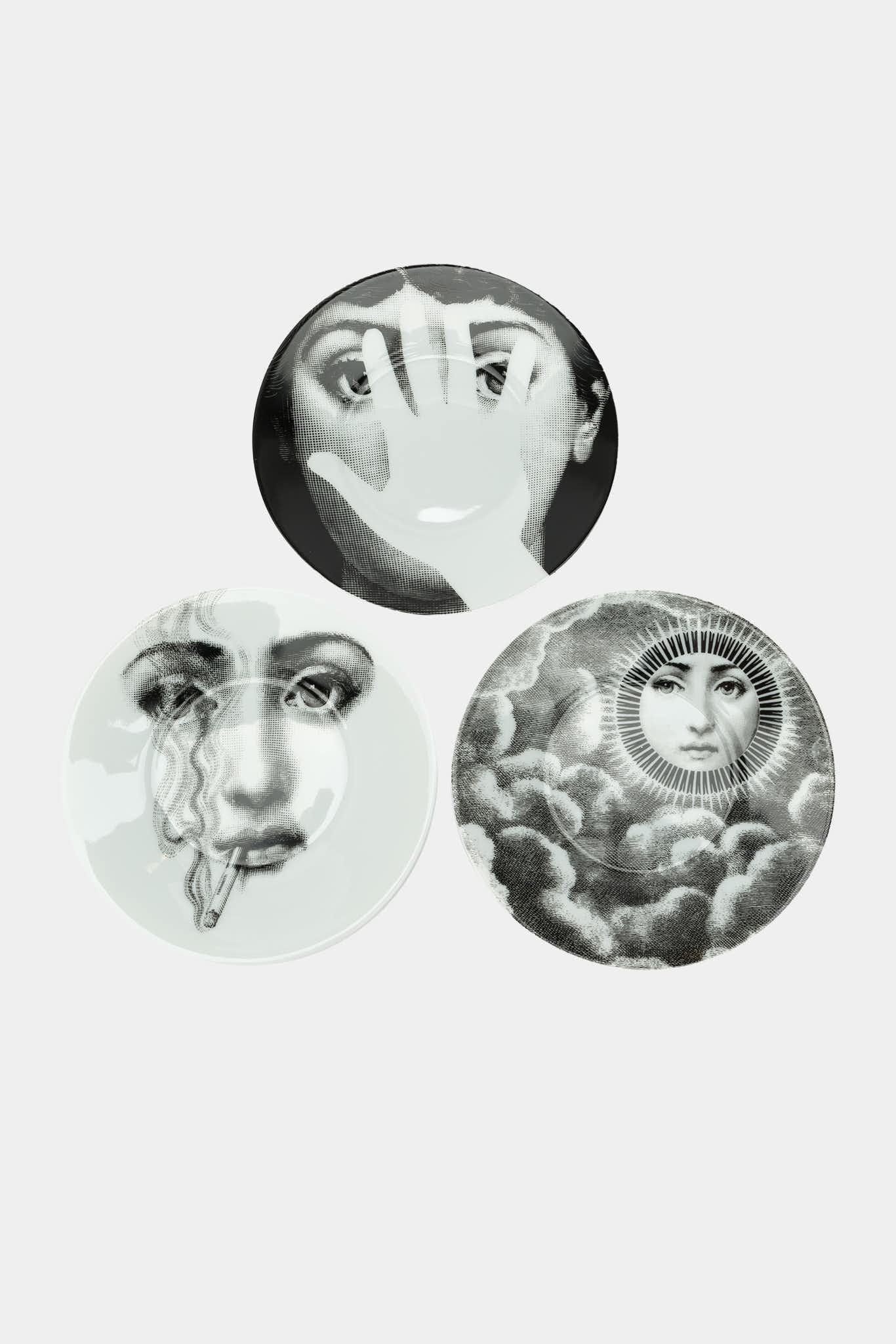 Fornasetti Set de 6 tasses à thé Tema e Variazioni 2005 - doré - 22333_TU 