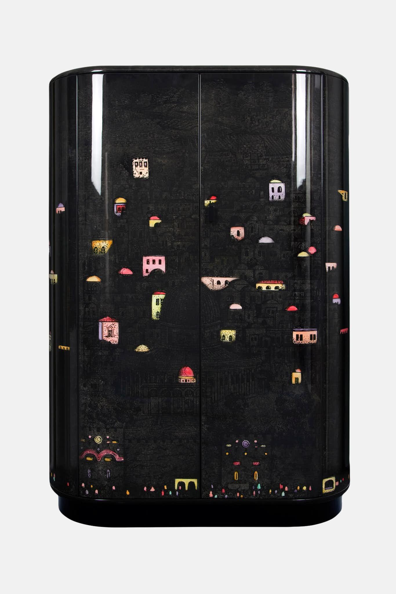 Fornasetti Stipo cabinet Gerusalemme di Notte - 93061_TU 