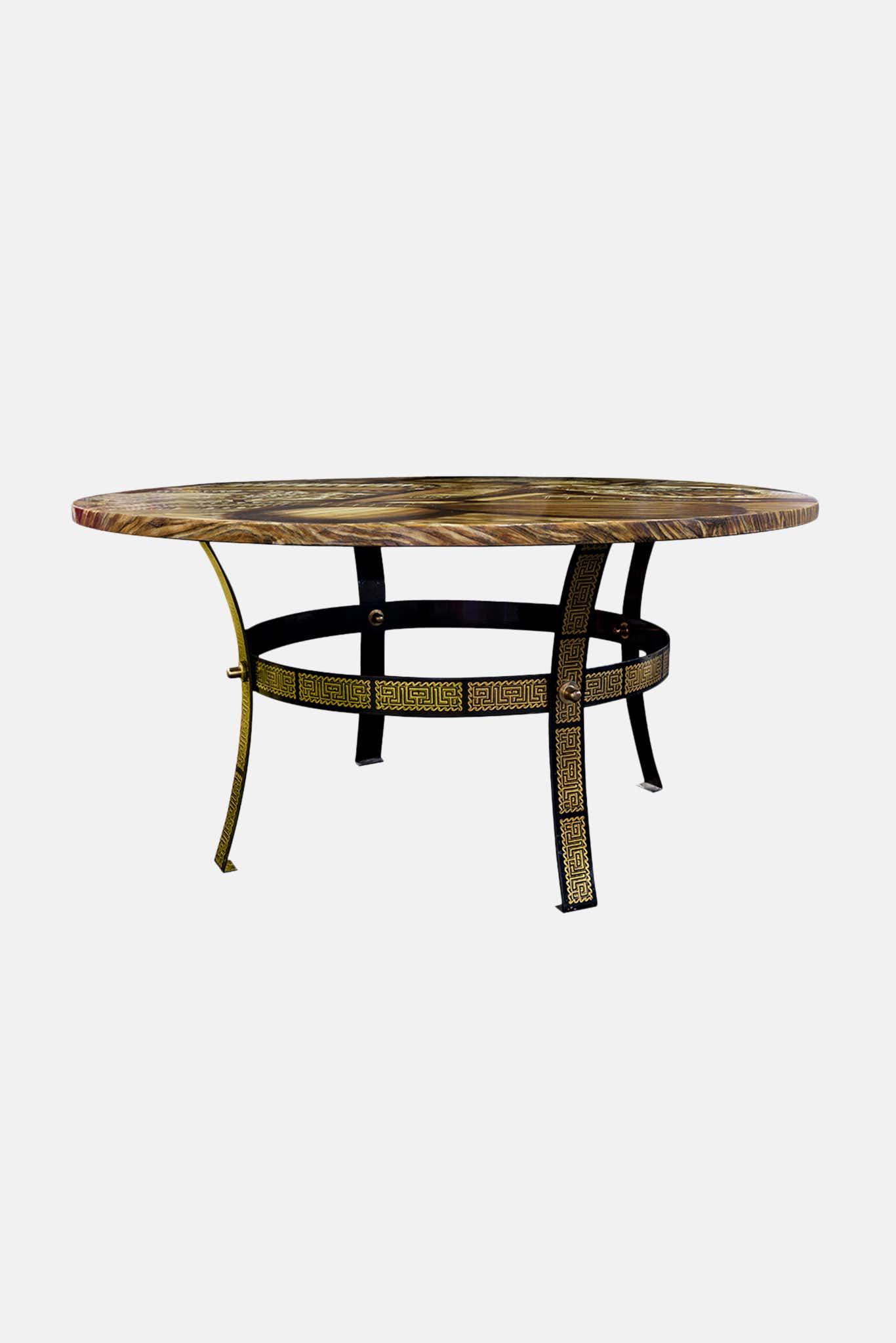 Fornasetti Vintage Table basse "Strumenti Musicali" -Diamètre Ø 100 cm - 91174_TU 